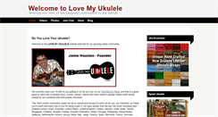 Desktop Screenshot of lovemyukulele.com