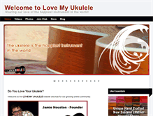 Tablet Screenshot of lovemyukulele.com